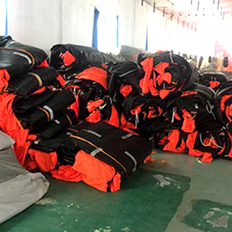 reversible open inflatable life raft